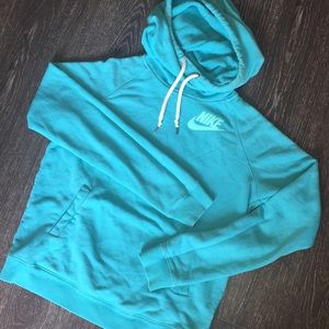Aqua Nike hoodie size small